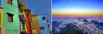Architecture in Buenos Aires & Rio De Janeiro Cityscapes