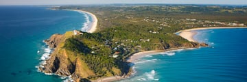 Aerial View of Byron Bay Hotel and Apartments