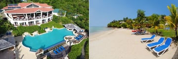 Calabash Cove, Windsong Restaurant, Main Pool, Swim-Up Bar and Beach