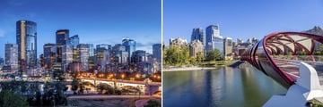 Beautiful cityscapes of Calgary