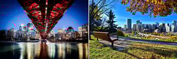 Calgary city skyline views