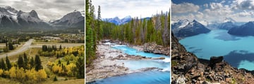 Canmore, Kicking Horse River & Garibaldi Lake, Whistler