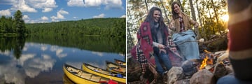 Canoe Boats & Sunset Campfires at Algonquin