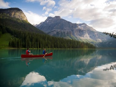 Canoeing Emerald Lake