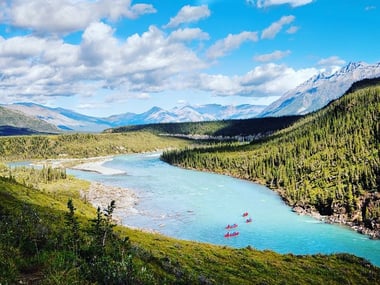 Canoes on Snake River, Yukon