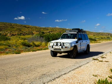 Driving through Cape Range National Park