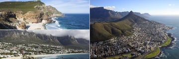 Cape Point, Headland and Cape Town aerial view