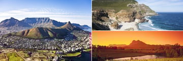 Cape Town aerial view, Cape Point Headland & The Winelands 