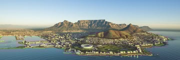 Aerial view of Cape Town
