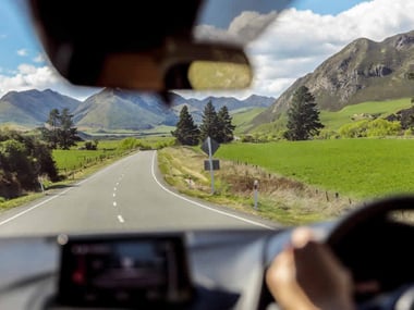 Self-driving Hanmer Springs area, Canterbury, New Zealand