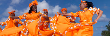 Caribbean dancers in Barbados