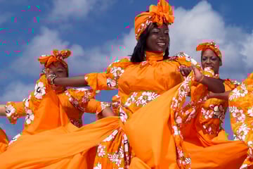 Caribbean dancers in Barbados
