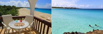 Carimar Beach Club, One or Two Bedroom Meads Villas Balcony and Swimming in Meads Bay