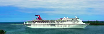 Carnival Ecstacy cruising via South Beach, Florida