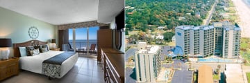 Three Bedroom Deluxe Apartments and an aerial view of Carolina Winds