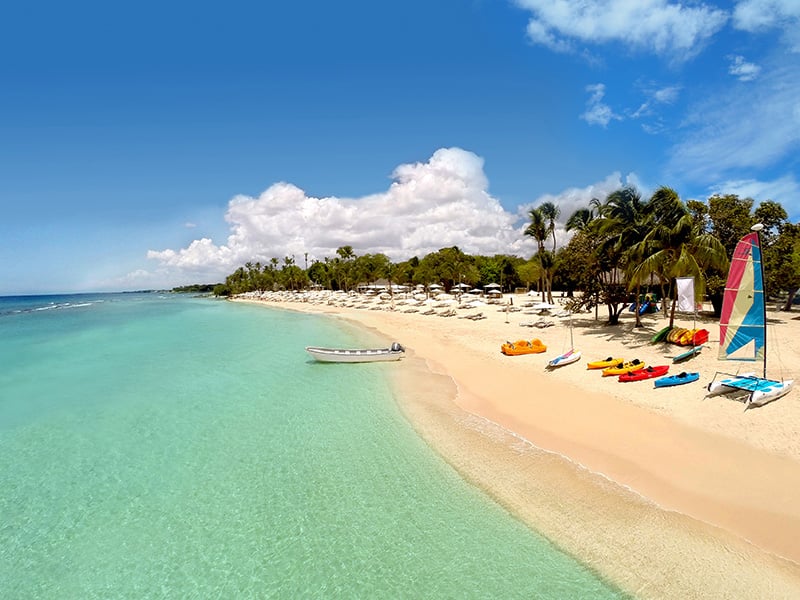 The beach at Casa de Campo