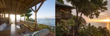 Beachscape and Birdsong lodges at Castara Retreats