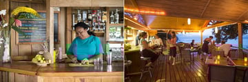 Drinking and dining at Castara Retreats