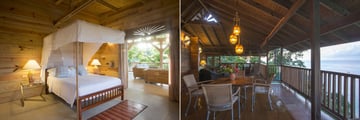 Treetops and Rainforest lodges at Castara Retreats