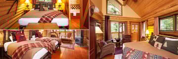 Cathedral Mountain Lodge, Premier Cabin, Deluxe King Cabin and Deluxe Twin Cabin
