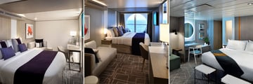 Celebrity Apex Inside, Ocean View and Deluxe Staterooms