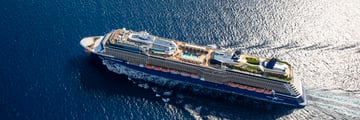 Celebrity Equinox aerial view at sea