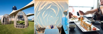 Celebrity Solstice Lawn deck, Blu restaurant and Sushi at Five restaurant