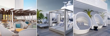 Celebrity Solstice Sunset Deck and The Retreat
