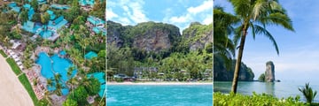 Pool and beach views at Centara Grand Beach Resort, Krabi