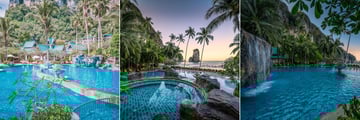 The main pool at Centara Grand Beach Resort, Krabi
