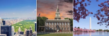 Central Park, Independance Hall & Washington D.C Monument