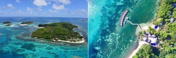 Cerf Island aerial view