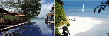Cerf Island Resort, Infinity Pool and Beach