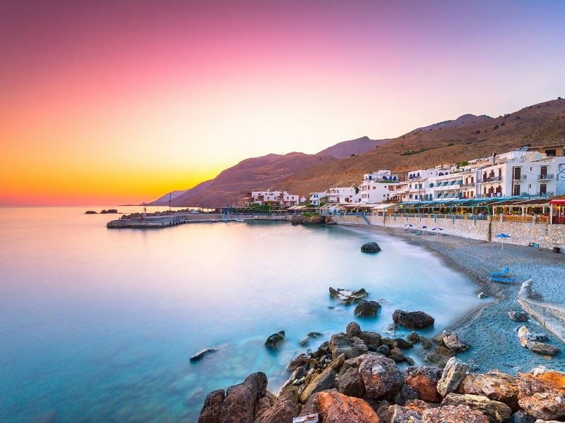 Sunset at Chania, Crete