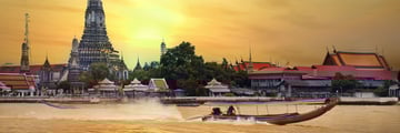 Chao Phraya River at sunset