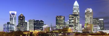 Charlotte at night, North Carolina