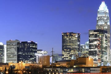 Charlotte at night, North Carolina