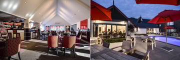 Chateau Marlborough, Quench Restaurant Interior and Outdoor Dining by the Pool