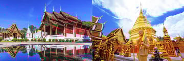 Wat Phrang Sing Temple & Wat Phra That Doi Suthep Temple, Chiang Mai