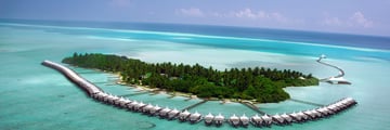 Aerial resort view of Cinnamon Hakuraa Huraa Maldives 
