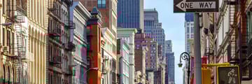 City in Soho, downtown New York
