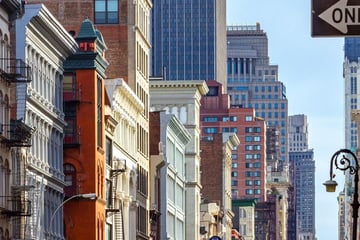 City in Soho, downtown New York