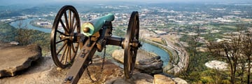 Civil War era cannon in Chattanooga, Tennessee