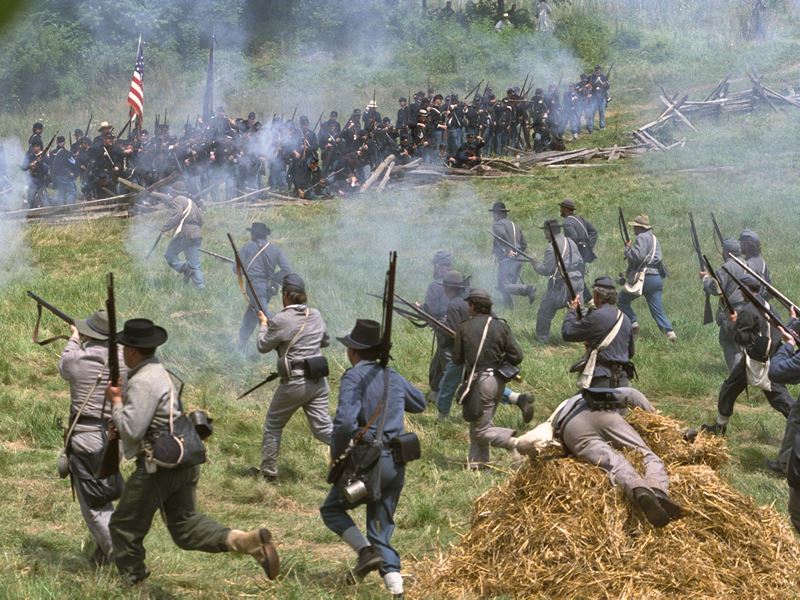 American Civil War reenactment in Maryland