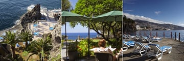 Lounging areas at The Cliff Bay