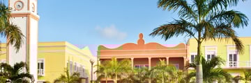 Clock tower at Plaza del Sol