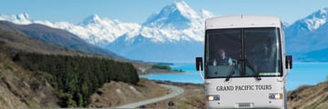 Escorted tours around New Zealand's South Island