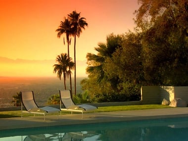 Overlooking Coachella Valley at sunset