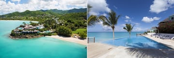 Cocobay Resort, Aerial View of Resort and Second Infinity Pool