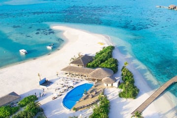 Aerial view of Cocoon Maldives